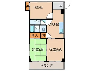 なごやセントポ-リア【3階】の間取り