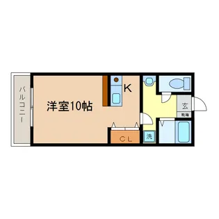 フェイム瀬田【1階】の間取り