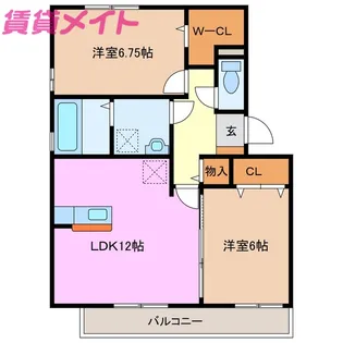 リヴィエール プレ【1階】の間取り