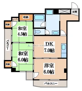 シルフィード【5階】の間取り