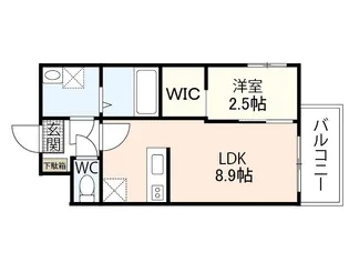 シャインライズ楽々園【1階】の間取り