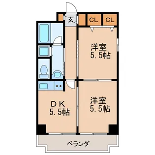 ランドハウスチクサステーション【6階】の間取り