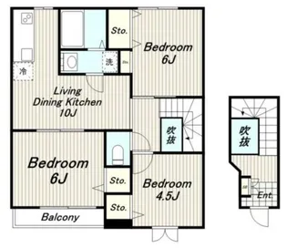 リス・メゾン【2階】の間取り