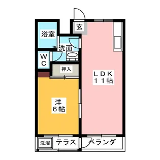 第3エミネンスアキタビル【3階】の間取り