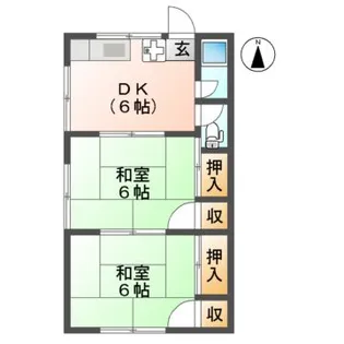 ウェルカムホーム イースト【1階】の間取り