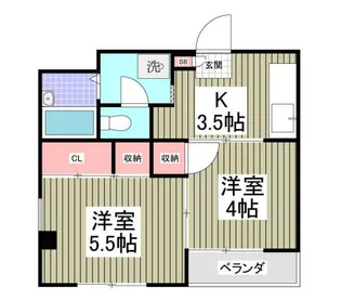 ジュネパレス草加第8【2階】の間取り
