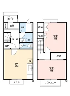 曽谷タウンハウス【1階】の間取り