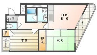 ヴァンクール高柳【4階】の間取り