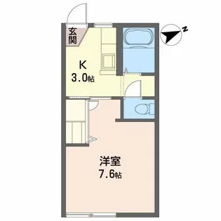 グリーンハイツ小松島【1階】の間取り
