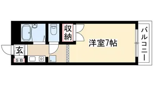 サニーサイドII【5階】の間取り