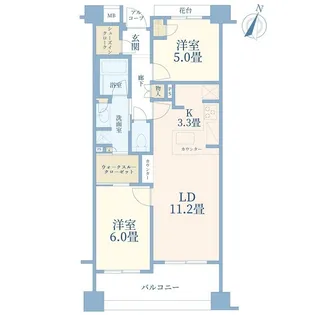アーデル池上【4階】の間取り