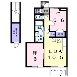ラ・グランデ杉2【1階】の間取り