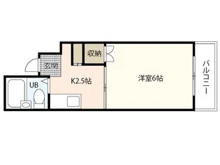Associe中広【5階】の間取り