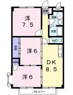 サンヒルズ千代田I【1階】の間取り