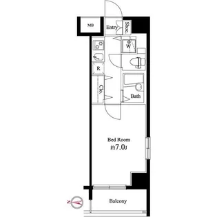 SQUARE潮見(スクエア潮見)【3階】の間取り