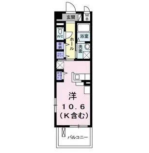 サンルミエール【1階】の間取り