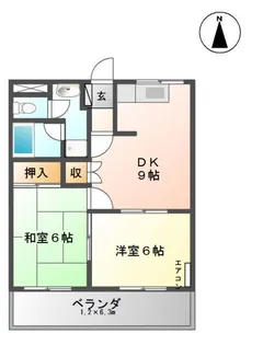 シェソワ石坂II【2階】の間取り