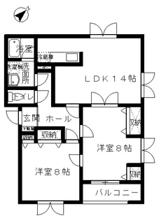 コート・フィオーレC【3階】の間取り