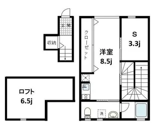 ハウスブルックス【2階】の間取り