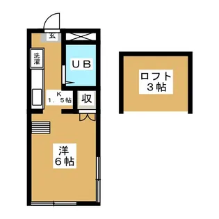 ジュネス シノザキ【1階】の間取り