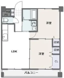 カーサプリマヴェーラ【2階】の間取り