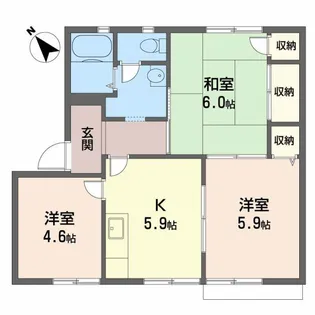 ガーデンハイツ・古谷C【1階】の間取り