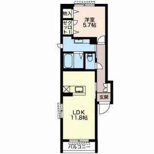 カーサフェリーチェ【1階】の間取り