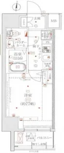 メビウス森下【9階】の間取り