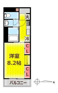 リブリ・レオサード【1階】の間取り