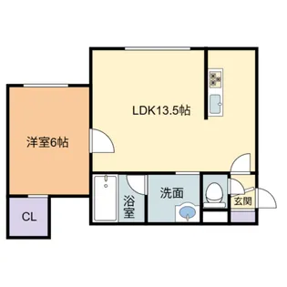 ラポールA【1階】の間取り