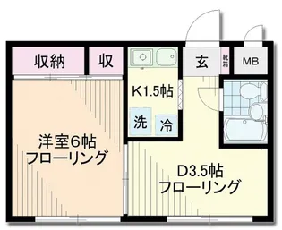 ヴェラコートタマガワ【1階】の間取り