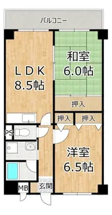 パセオアンビエンテ【6階】の間取り