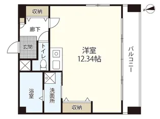 ゴーウェル富士見町【10階】の間取り