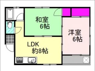 大原マンション【1階】の間取り