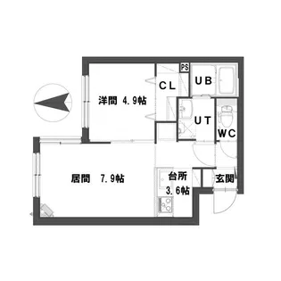 グランメールNS平岸【2階】の間取り