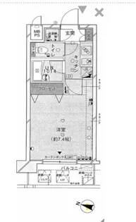 パレステュディオ赤坂【3階】の間取り