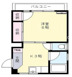 夏野マンション巣鴨【2階】の間取り