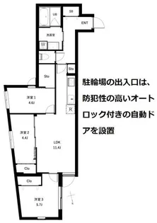 COEUR BLANC西荻窪【1階】の間取り