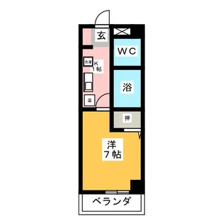 芳野アミティ【6階】の間取り