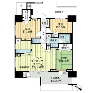 ルネサンス南柏駅前【2階】の間取り