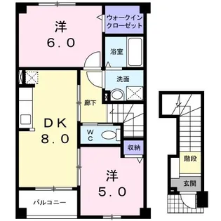 シー・レジデンス【2階】の間取り