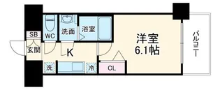 プレサンス THE MOTOYAMA【4階】の間取り