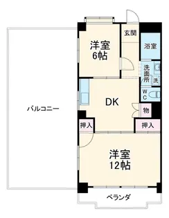 ウィステリアイースト【2階】の間取り