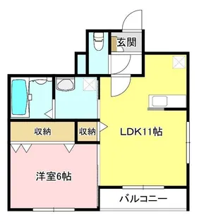 リヴェールD&A【1階】の間取り