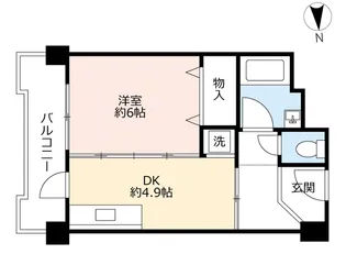 UR花山東【10階】の間取り