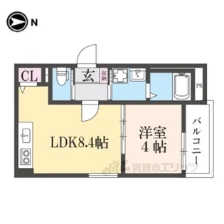 ハルカス武庫川【3階】の間取り
