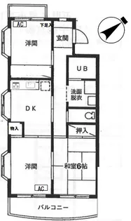 ペアシティ久喜壱番館【2階】の間取り