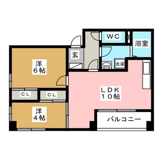 Court View Rise【3階】の間取り