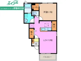 グランドール AOYAMA A【1階】の間取り