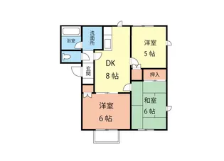 カンパーニュ寿A棟【2階】の間取り